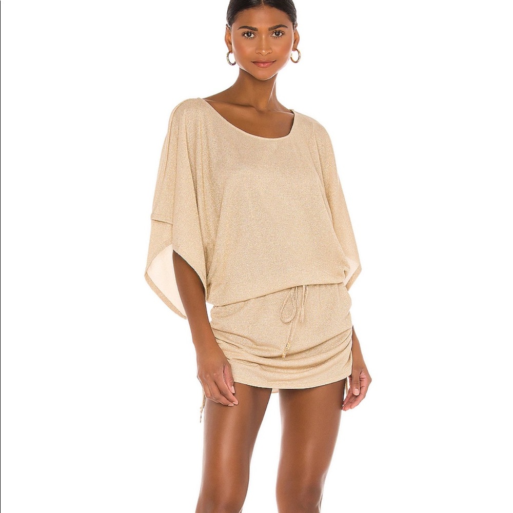 Cosita Buena South Beach Dress in Gold Rush